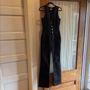Anthropologie Pilcro Black Flare Jumpsuit size 4